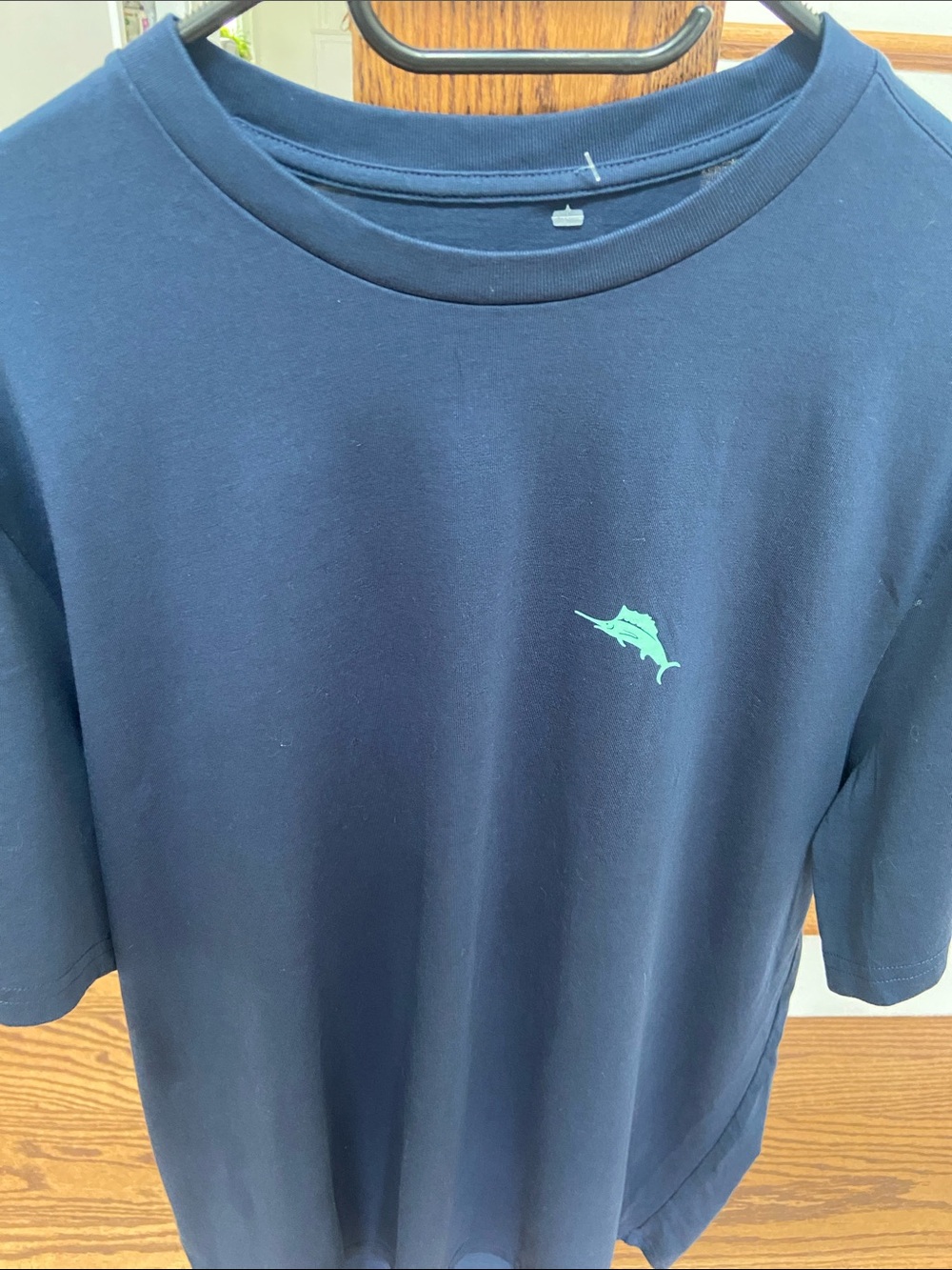 Tommy Bahama Navy Short Sleeve T-Shirt with Teal Marlin Logo